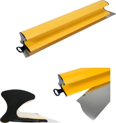 Produktbild von Flächenspachtel 25 40 60 80 100 cm Fassadenspachtel mit Metallklinge Spachtel Flächenrakel Wechselblatt, Länge:Flächenspachtel 600mm (06003)