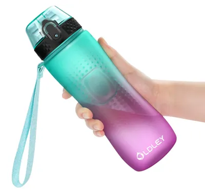 Zdjęcie produktu dla Butelka na wodę 750 ml, ze słomką, Tritan bez BPA, szczelna, do sportu