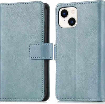 Image de imoshion Bibliothèque Luxe pour l'Apple iPhone 15 Plus - Bleu clair