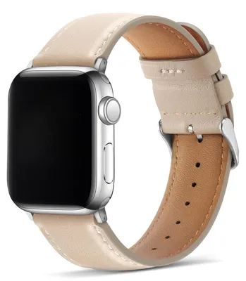 Zdjęcie produktu dla Solidchoice - Skórzany pasek do zegarka Apple Watch o rozmiarach 49mm, 46mm, 45mm, 44mm, 42mm