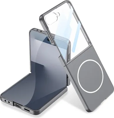 Obrázek produktu pro Pro Samsung Galaxy Z Flip7 Ultra Thin Full Cover MagSafe Protective Cover Grey