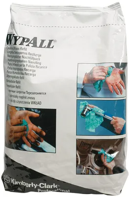 Produktbild von WypAll® Wischtücher - Grün - 6 Bags  x 75 Sheets