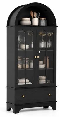 Produktbild von KOMFOTTEU 181 cm geschwungener Küchenschrank