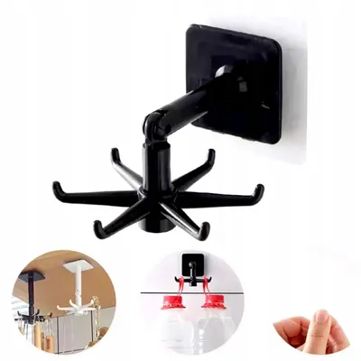 Obrázek produktu pro Obrotový samolepicí háček organizer na náčiní do kuchyně
