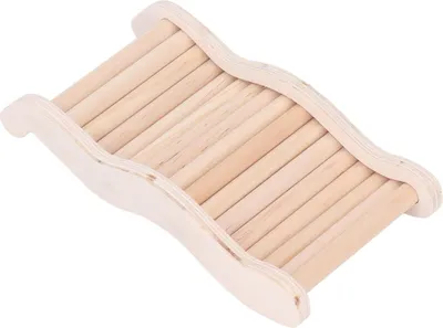 Produktbild von Hamsterleiter, Holzbrücke, einfache Installation, Angstreduzierung, interaktives Kletterspielzeug für Dekoration S