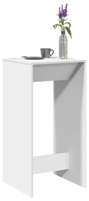 Productafbeelding van Witte Bartafel van Hout 51x50x103.5 cm