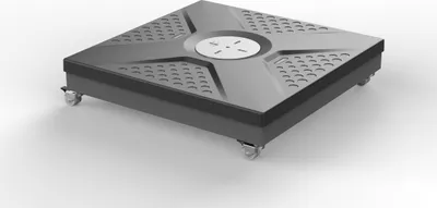 Produktbild von doppler Rollsockel-Rahmen ACTIVE EASY PUSH, Stahl / Kunststoff Anthrazit