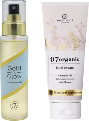 Produktbild von 7suns GOLD & GLOW Sonnenschutz-Elixieröl + Handcreme 75 ml gratis
