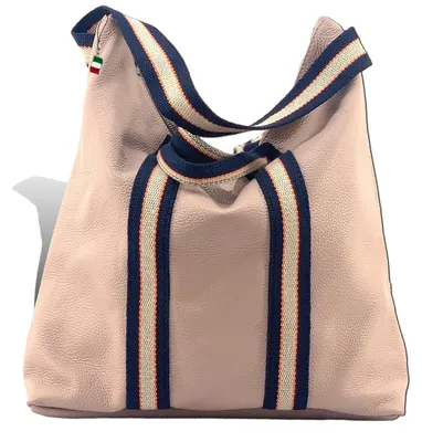 Produktbild von Florence Leder Canvas Rucksack Tasche Damen Cityrucksack rosa 43x13x39cm inklusive Italien Flagge D2OTF609A