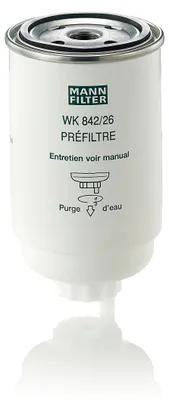 Produktbild von Kraftstofffilter MANN-FILTER WK 842/26 Anschraubfilter