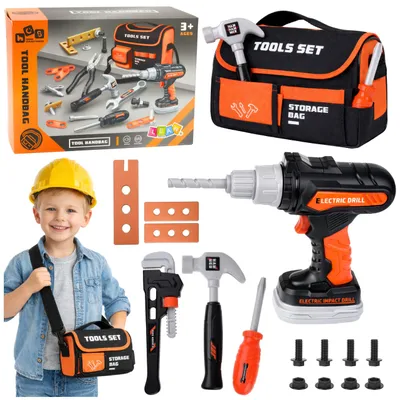 Produktbild von DIY-Werkzeugsatz in Tasche Bohrer und Schraubendreher 25-tlg.