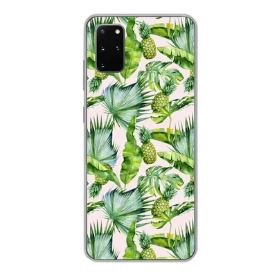 Produktbild von MuchoWow® Handyhülle Schutzhülle Hülle für Samsung Galaxy S20 Plus Blätter - Ananas - Muster Silikon Softcase Handy Hülle - Hartschale