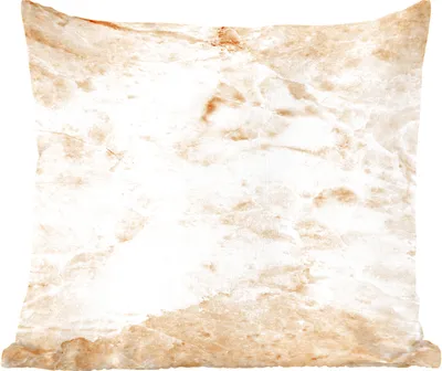 Produktbild von MuchoWow® Zierkissen Sofakissen Wohnzimmer Dekokissen 60x60 cm Marmor - Sand - Braun - Sitzfläche - Foto Polster