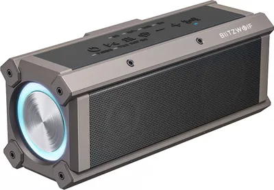 Produktbild von BlitzWolf® BW-WA3 100W Bluetooth-Lautsprecher Tragbare Lautsprecher Quad-Treiber Dual-Membran Tiefer Bass RGB-Licht TWS 5000mAh Drahtloser Outdoor-Lautsprecher - Schwarz