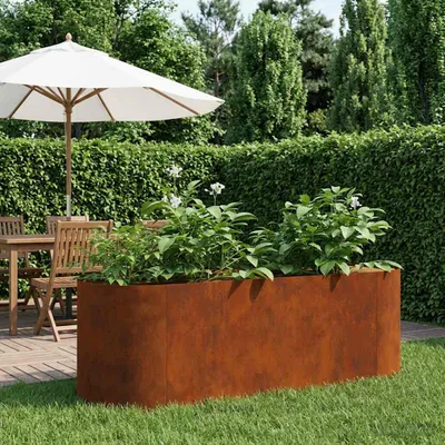 Obrázok produktu pre Maison Exclusive – Vyvýšený záhradný záhon, oceľ, odolná voči poveternostným vplyvom, 120 x 40 x 40 cm