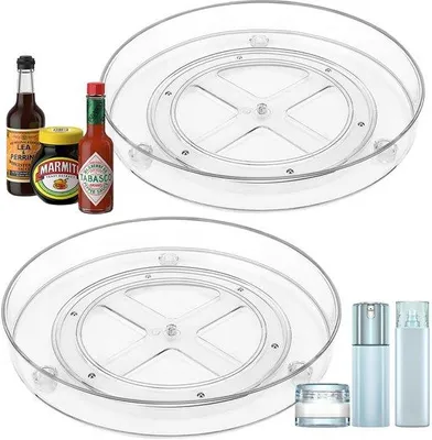 Obrázek produktu pro Sada 2 otočných organizérů Unyqoos® pro úklid v kuchyni a koupelně