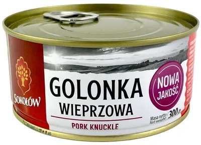 Zdjęcie produktu dla Golonka wieprzowa konserwa 300g Sokołów