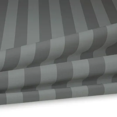 Produktbild von Outdoorstoff Polsterstoff Stoff Gartenmöbel mit Streifen 240g/m² Breite 160 cm Farbe grau/weiß