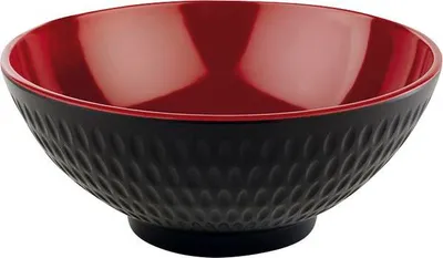 Obrázok produktu pre APS ASIA Plus miska, čierna/červená, obsah: 0,60 litra, výška: 70 mm, ø: 160 mm