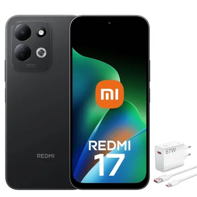 Produktbild von Xiaomi REDMI 17 4G Smartphone 4GB 256GB Schwarz 6,9 Zoll 7500mAh mit 67W Ladegerät