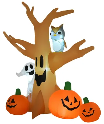 Zdjęcie produktu dla Halloweenowa nadmuchiwana nawiedzona figurka ducha świecąca dekoracja 120/240 cm (nadmuchiwane nawiedzone drzewo)