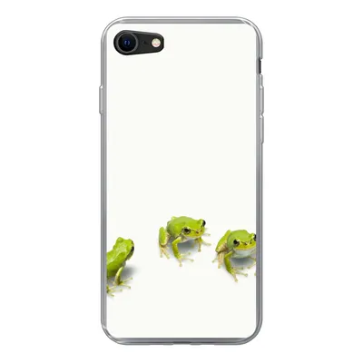 Produktbild von MuchoWow® Handyhülle Schutzhülle Hülle für iPhone SE 2022 Frosch - Tiere - Grün Silikon Softcase Handy Hülle - Schutzhülle