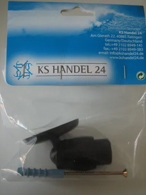 Produktbild von Schrägwandadapter Ø27 mm für Duschvorhangstangen Farbe schwarz