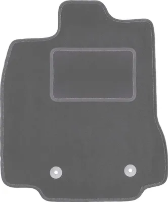 Produktbild von Fahrerfußmatte Velours graphit passend für Toyota Prius II (2003-2010, Schrägheck) – mit Befestigungen – passgenau