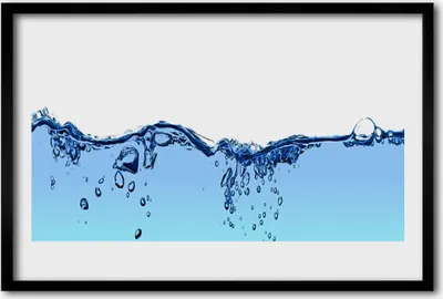 Produktbild von Bild 60x40 MDF-Rahmen Wandkunst Wasser-Kunst