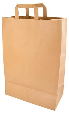 Obrázek produktu pro Papírová taška PAPSTAR, 320 x 170 x 440 mm, hnědá, z kraftového papíru, 70 g/m2, nosnost: 9 kg, s uchem pro přenášení - 1 kus (86451)