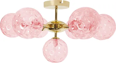 A close-up studio shot of a ceiling light fixture.