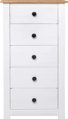 Obrázok produktu pre vidaXL Príborník biely 46x40x89 cm Borovicové drevo Panama
