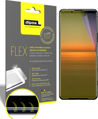 Obrázok produktu pre 2x ochranná fólia pre Sony Xperia 5 II, 100% pokrytie displeja, dipos Flex