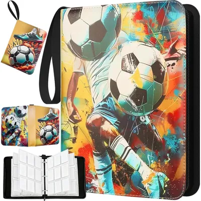 Image de Classeur pour cartes de football - 400 cartes avec fermeture éclair