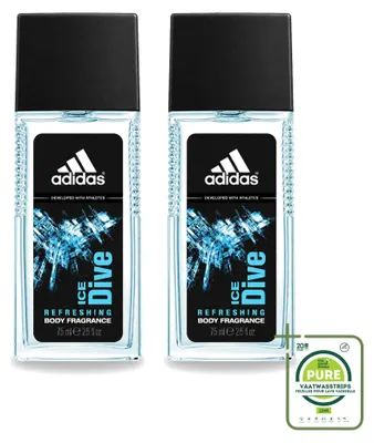 Zdjęcie produktu dla 2 sztuki sprayu Adidas Ice Dive - 75 ml - zestaw ekonomiczny