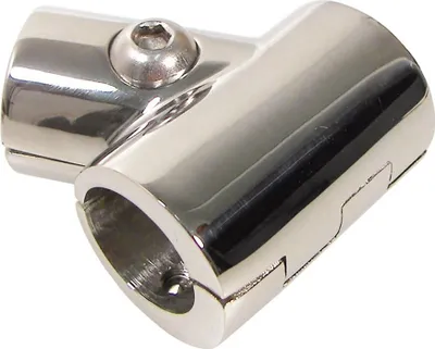 Image de Raccord en T à ouverture à 60° Oem Marine en acier inoxydable argenté 25 mm argenté 25 mm