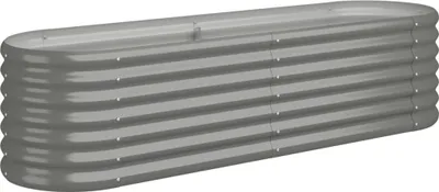 Produktbild von vidaXL Hochbeet Verzinkter Stahl 152x40x36 cm Grau