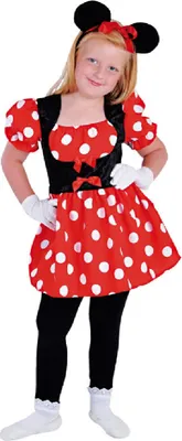 Produktbild von M212007-116 rot-schwarz Kinder Mickymaus Mauskostüm Gr.116