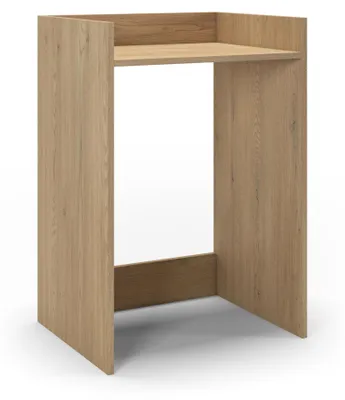 Obrázek produktu pro Skříňka na pračku Regalik s překližkou a odkládací plochou – skříňka na pračku a sušičku 90 x 65 x 54 cm – skříňka na pračku s policí, prostorově úsporný koupelnový nábytek, Cremona Torro Oak