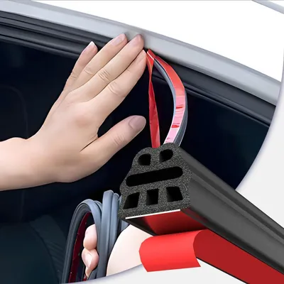 Immagine prodotto di Guarnizione autoadesiva per portiere auto, 26,5 metri, gomma EPDM, riduzione del rumore, impermeabile, universale