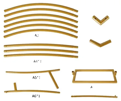 Productafbeelding van Bruiloftsbog, verstelbaar achtergrondframe, geschikt voor binnen- en buitengebruik, champagnekleur, 78,74 x 78,74 inch