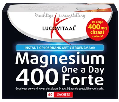 Productafbeelding van Lucovitaal Magnesium Citraat Poeder 400mg (60 zakjes)