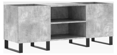 Produktbild von Schallplattenschrank in Betongrau, 121 x 38 x 48 cm