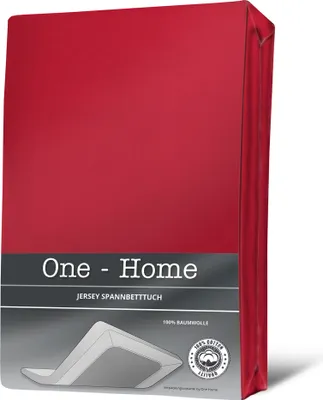 Produktbild von Jersey Spannbettlaken Spannbetttuch Baumwolle 90x200 140x200 180x200 & Topper..., Größe:90 - 100 x 200 cm, Farbe:Rot