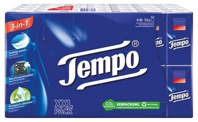 Produktbild von Tempo Taschentücher 56 Packungen mit 10 Tüchern