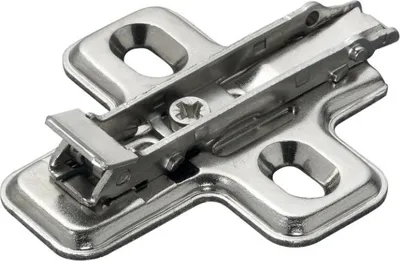 Produktbild von Kreuzgrundplatte mit Schnellverschluss Bohrung 37 x 32 mm zum Anschrauben 0 mm Stahl - SALICE - BAV3M09F