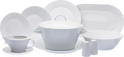 Image de Thun 1794 Service de table, blanc, porcelaine tchèque, mosaïque, Thun, 27 d.