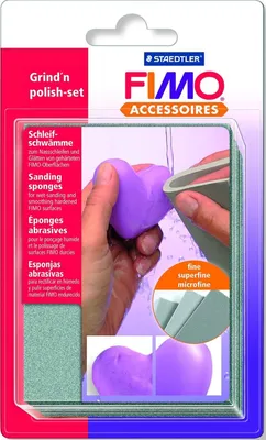 Immagine prodotto di 5x FIMO hobby 8700 08 Accessori Fimo set di spugne abrasive