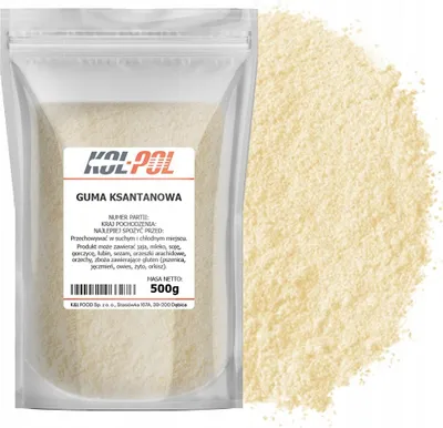 Zdjęcie produktu dla GUMA KSANTANOWA 500g Naturalna mocna zagęstnik spożywczy jakość Kol-Pol