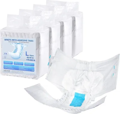 Image de Culottes pour adultes avec bandes adhésives Culottes pour incontinence pour hommes et femmes Taille L